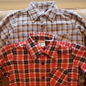 Two 3t Boys Long Sleeve Shirts